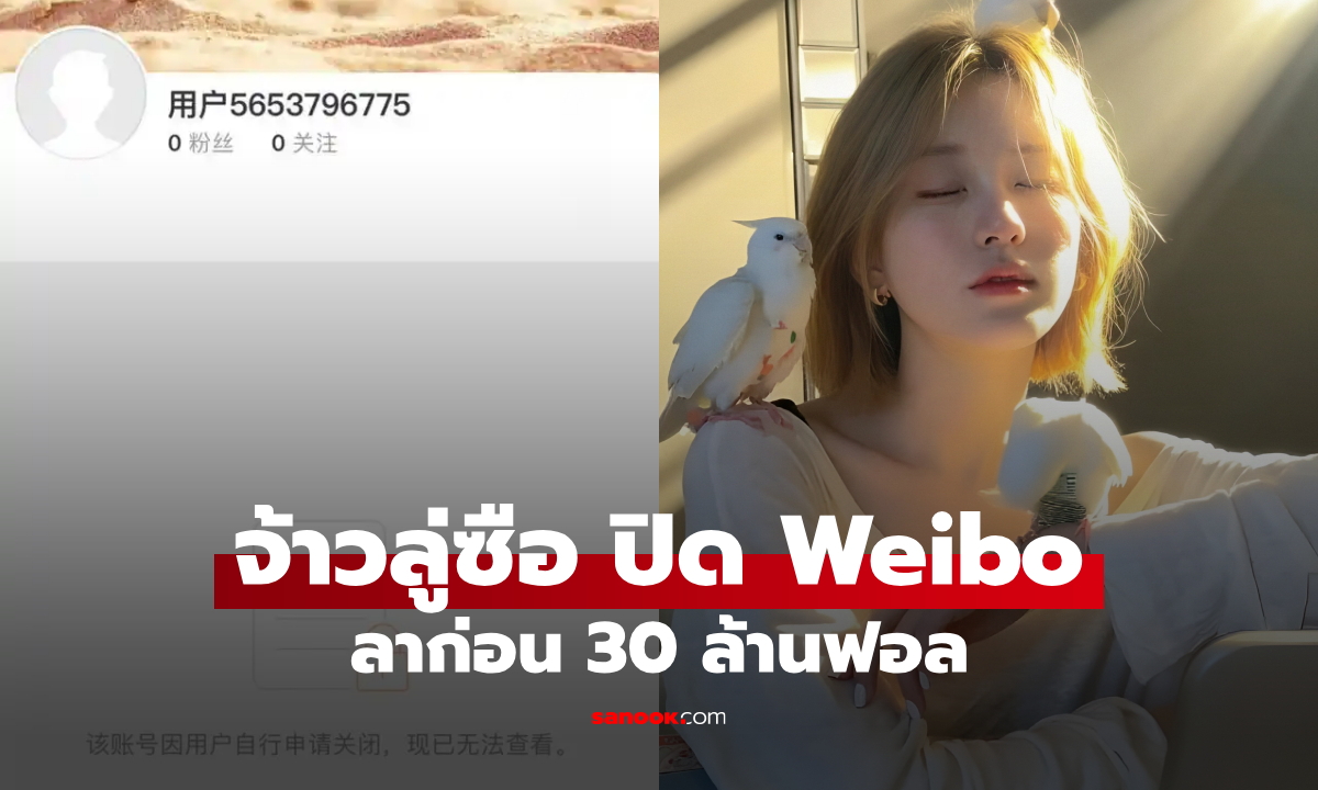 จ้าวลู่ซือ ลาแล้ว Weibo ปิดบัญชี 30 ล้านฟอล หยุดพื้นที่สร้างความเกลียดชัง
