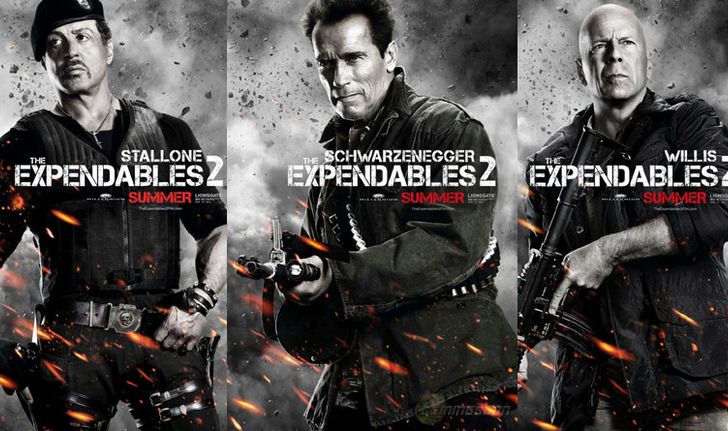 โฉมหน้า 12 มือสังหารในใบปิดหนัง The Expendables 2