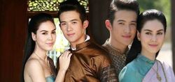 เผยภาพเบื้องหลัง ข้าบดินทร์ แมท-เจมส์ กับชุดไทยๆ