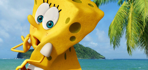 โปสเตอร์เรียกน้ำย่อยจาก The Spongebob Movie Sponge Out of Water 3D