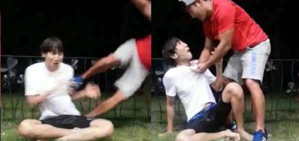 อีกวางซู เจอลูกถีบ คิมจงกุก หลังส่งต่อภารกิจ Ice Bucket Challenge