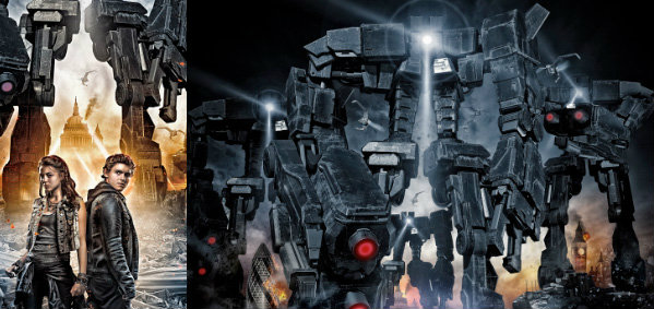 โปสเตอร์ไทย " Robot Overlords " ภาพยนตร์แอ็คชั่น - ไซไฟฟอร์มยักษ์เรื่องแรกแห่งปี 2015