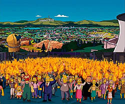 ผลโหวตเมือง "สปริงฟิลด์ส" ของแท้ของ Simpsons The Movie