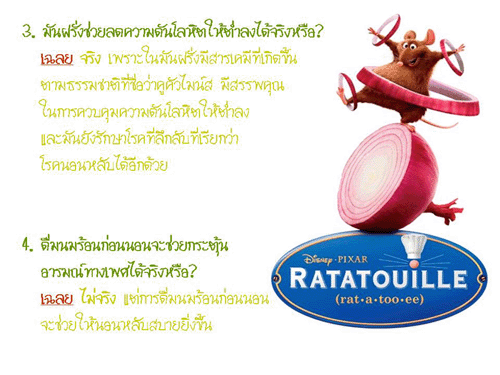 เคล็ดลับสุขภาพสไตล์ RATATOUILLE