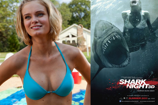 ซาร่า แท็คทีมสวย-หล่อ ใส่บิกินีล่อ ฉลามดุ ใน Shark Night 3D