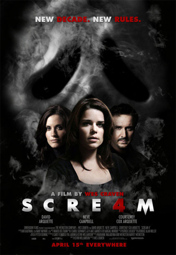 Scream 4 ส่งตัวอย่าง+ใบปิดใหม่ เรียกเสียงหวีดสุดขีด
