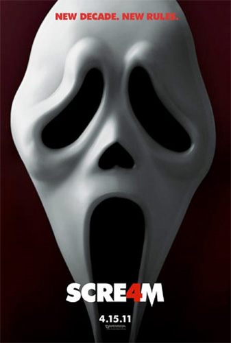 Scream 4 ส่งตัวอย่าง+ใบปิดใหม่ เรียกเสียงหวีดสุดขีด