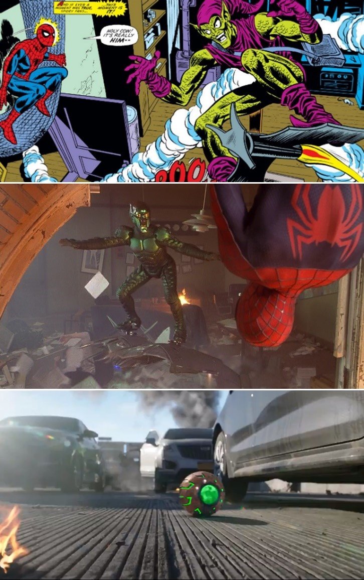 แนะนำศัตรู Spider-Man ในภาพยนตร์เกมการ์ตูนกับความเหมือนที่แตกต่าง