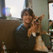 Lee Do Hyun with his dog Ga-eul