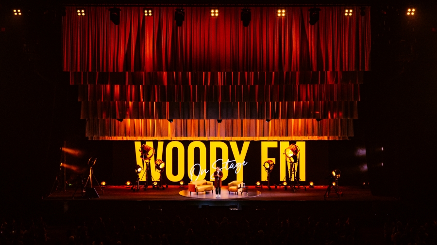 Woody FM on Stage with Mile-Apo 