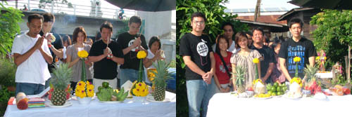 หญิง รุดไหว้ศาลนวลฉวี สะพานนนทบุรี