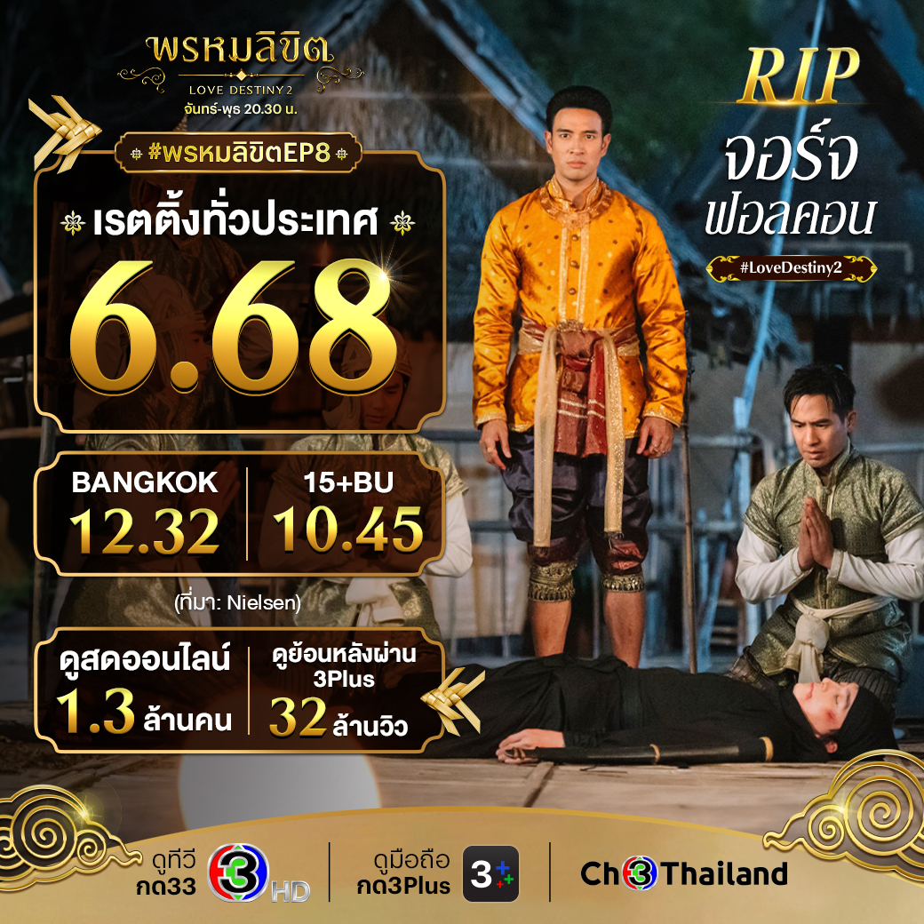 พรหมลิขิต ep.8 เรตติ้ง
