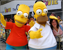 งานแถลงข่าวเปิดตัวภาพยนตร์เรื่อง The Simpsons