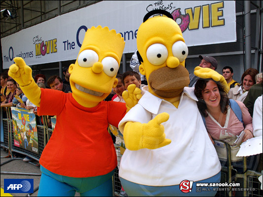 งานแถลงข่าวเปิดตัวภาพยนตร์เรื่อง The Simpsons
