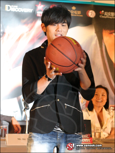 ภาพแถลงข่าว เจย์ โชว Kung Fu Dunk