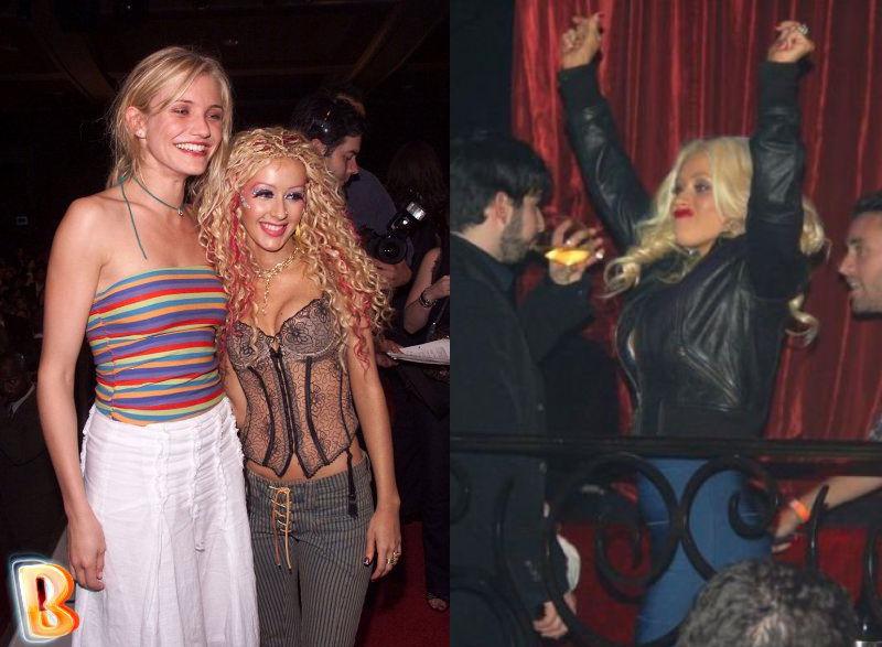 Christina Aguilera and Cameron Diaz