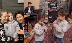 "น้องเดมี่" จับไมค์ร้องเพลง "ลิเดีย" หัวเราะลั่นลูกสาวโชว์น่ารักมาก