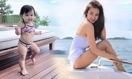 เจ้าขา จะไม่ยอม!! ใส่บิกินี่จิ๋วประชันโฉมกับคุณแม่ กระแต