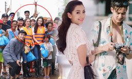 เปิดภาพ เวียร์ เบลล่า คู่รักสายบุญตะลุยช่วยน้ำท่วม