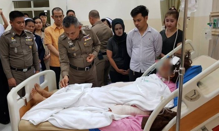 รอง ผบ.ตร.รุดเยี่ยมสาวถูก "เอ็ม ชัยชนะ" ซ้อม สอบปมหุ้น 40 ล้าน