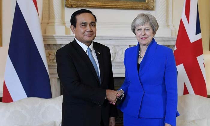 ชื่นมื่น! พล.อ.ประยุทธ์ พบ นายกฯ อังกฤษ ยืนยันเลือกตั้งปีหน้า