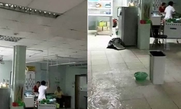 พายุถล่ม! หลังคาห้องฉุกเฉิน รพ.โพธิ์ทอง พัง