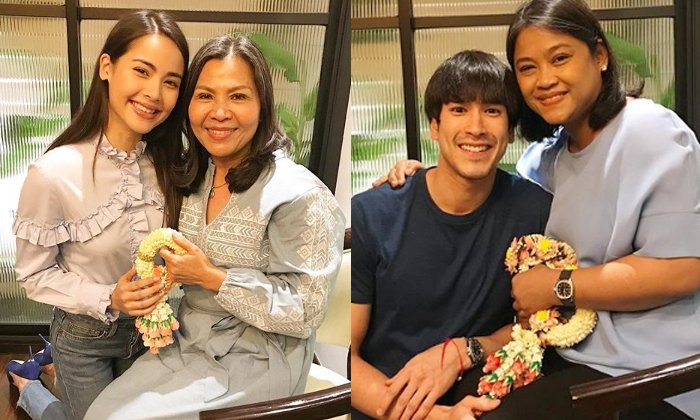 "ญาญ่า" ไหว้แม่แก้ว "ณเดชน์" ไหว้แม่ปลา ชัดเจนเปิดตัวแล้ว (ว่าที่) เขยและสะใภ้