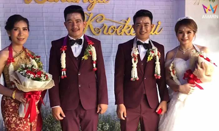 ล้างอาถรรพ์งานแต่งแฝด! น้องชายจับคู่เพื่อนเจ้าสาว แต่งงานหลอกแก้เคล็ด