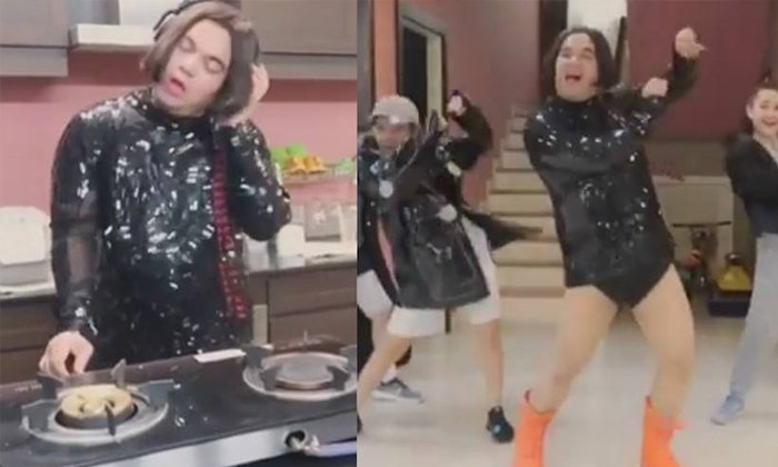 เปิดคลิป "เอ ศุภชัย" แต่งหญิงจัดเต็ม แปลงร่างเป็นดีเจโซดา โชว์สเต็ปแดนซ์