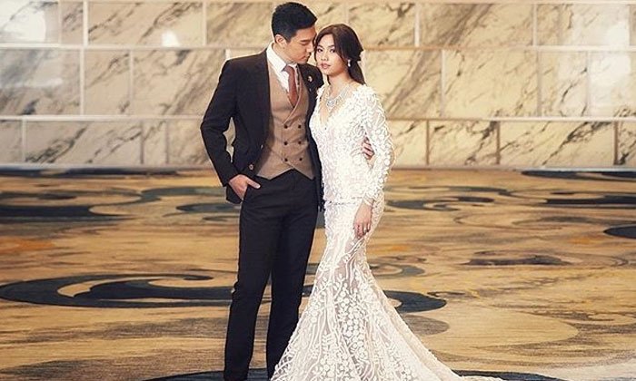 เหมือนภาพพรีเวดดิ้ง "โดม-เมทัล" ในชุดบ่าวสาว สวยหรูอลังการ