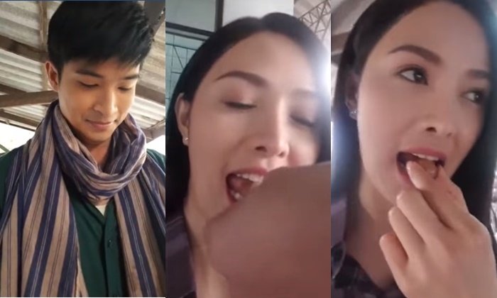 "ตูมตาม-ลูกน้ำ" ป้อนช็อกโกแลตกันหวาน ประโยคเด็ด "อร่อยเพราะคนป้อน"