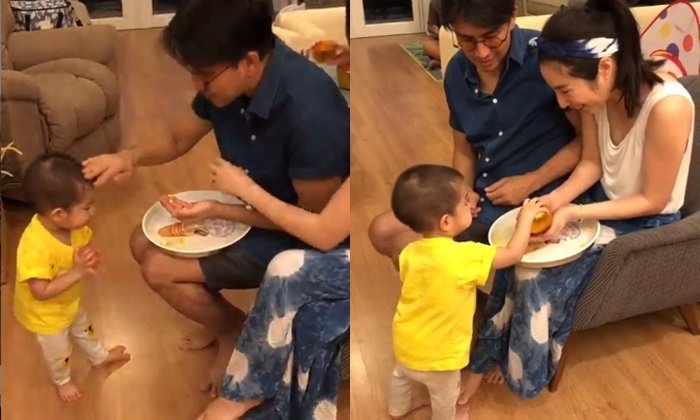 "เอ้ก บุษกร" เคลียร์ดราม่าคลิป "น้องดิน" รดน้ำดำหัวพ่อแม่ครั้งแรก