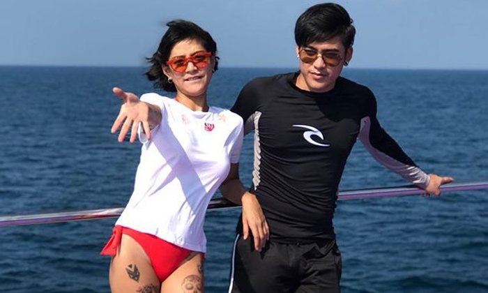 "สายป่าน" ควงว่าที่สามีดำน้ำเที่ยวทะเลแบบถี่ๆ งานนี้อกตู้มแย่งซีน โดดเด่นมาก