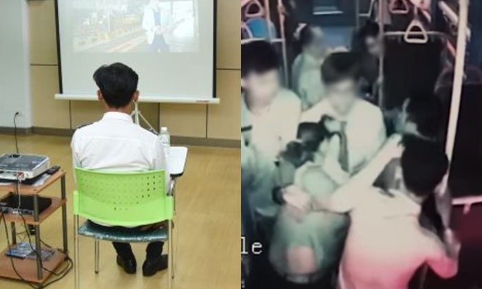 ขนส่งปรับอ่วม-พักใบขับขี่ โชเฟอร์สาย 129 ชกสาวเตือนหยุดเล่นโทรศัพท์
