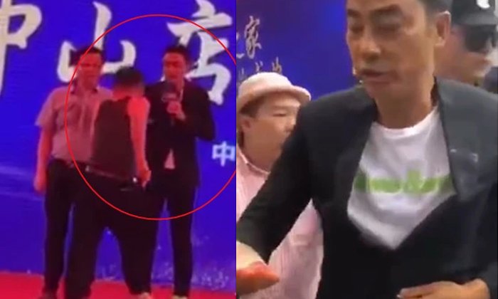 "เยิ่น ต๊ะหัว" ดาราฮ่องกงชื่อดัง ถูกมือมีดบุกแทงกลางงานอีเว้นท์ (มีคลิป)