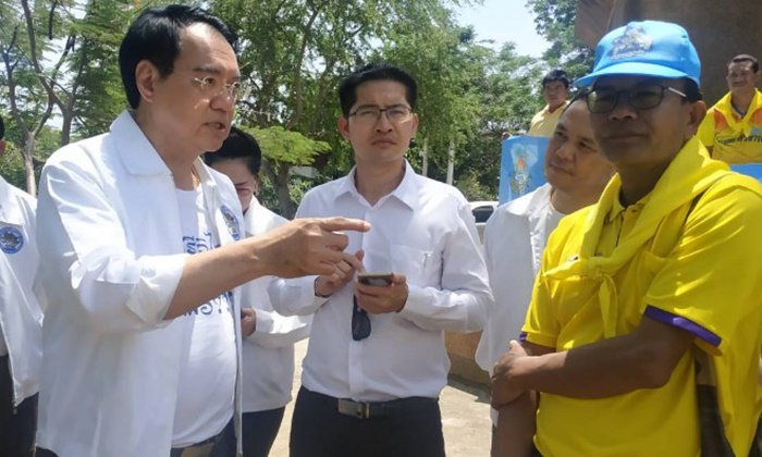 พี่เต้ มงคลกิตติ์ ลงพื้นที่มหาสารคาม ทำงานรับฟังปัญหาฝนแล้ง