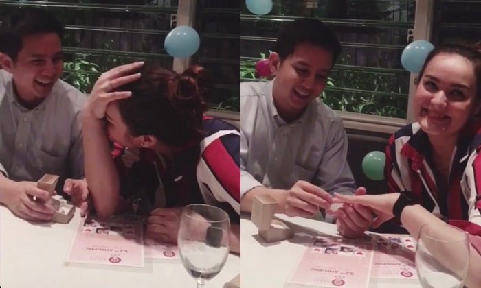 "นาตาลี เดวิส" เผยคลิปแฟนขอแต่งงาน ขำน้ำตาไหลไม่เหมือนคู่ไหนจริงๆ