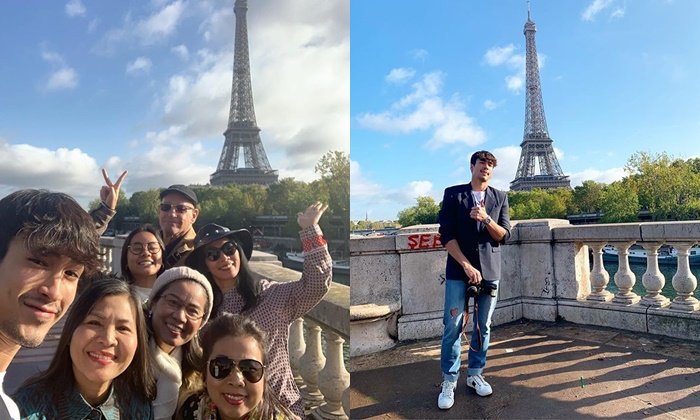 "ณเดชน์" พาแม่ๆ เที่ยวฝรั่งเศส แอบหวานข้ามประเทศ ใส่ชุดของญาญ่า
