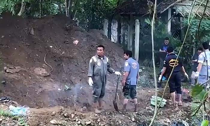 พบแล้ว สามีฝรั่ง-เมียไทย ที่แท้พี่ชายจ้างวานฆ่า ฝังศพอำพรางในสวน