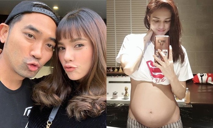 "อุ้ม ลักขณา" นอนไม่หลับ ลุกขึ้นมาโชว์ท้อง "น้องดิสนีย์" ตอนนี้โตมาก