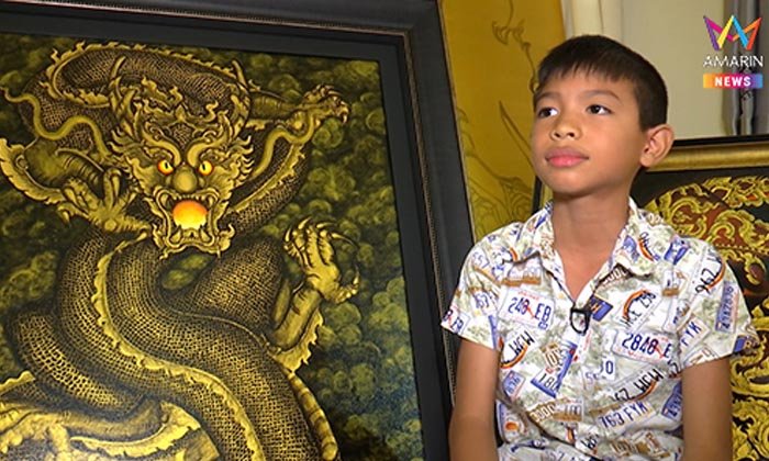 “น้องอามานี่” ศิลปินวัย 12 ฝีมือศิลปะสุดล้ำ จรดพู่กันแปลงเป็นเงินช่วยเพื่อนผู้ยากไร้