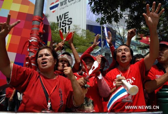 สื่อนอกตีภาพ เสื้อแดงชุมนุม4 ปีรัฐประหาร 4 เดือนราชประสงค์