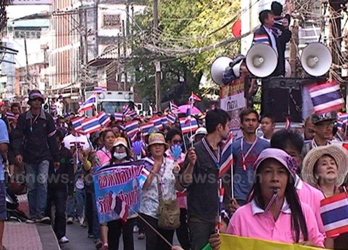กปปส.จันทบุรี รณรงค์ต่อต้าน รบ.-ค้าน ลต.