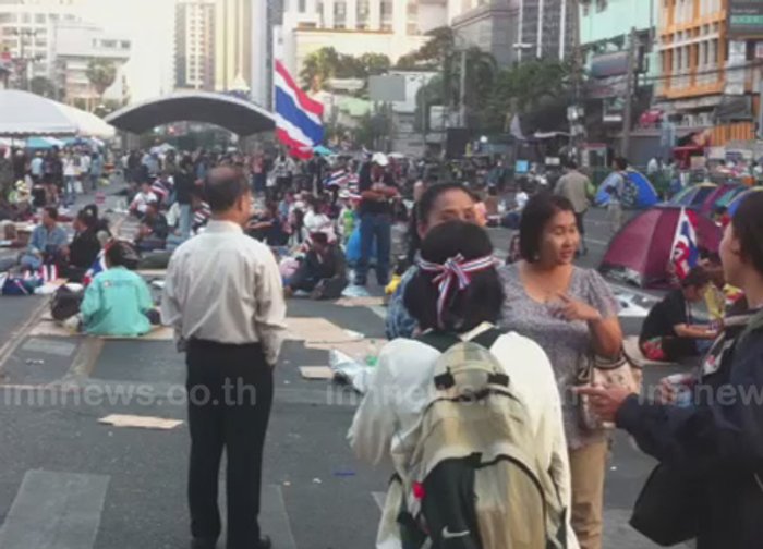 ม็อบ กปปส.อโศกปักหลัก - เพิ่มรปภ.เข้ม
