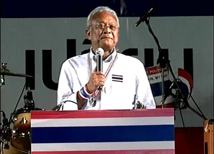 สุเทพ ขึ้นปราศรัย เวที กปปส.ปทุมวัน