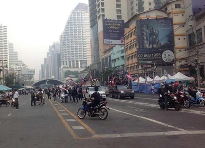 กปปส.ราชประสงค์-อโศกร่วมสมทบขบวนสุเทพ