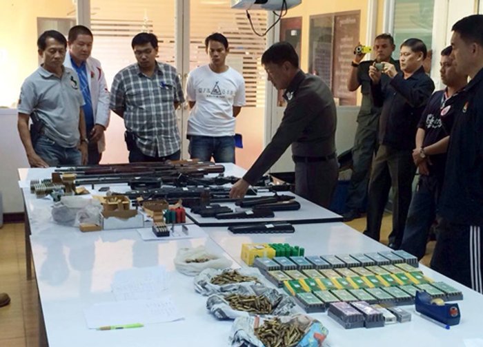 Policespokesmenโพสต์ตร.สิงห์บุรีรวบอาวุธสงคราม