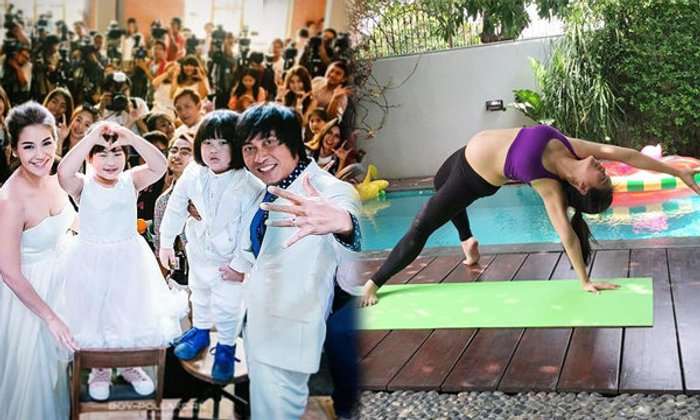 จูน กษมา ภรรยาเปิ้ล นาคร เล่นโยคะท่ายาก ขณะตั้งครรภ์หกเดือน