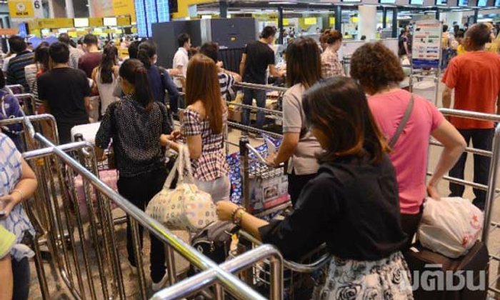 สนามบินดอนเมือง ตรวจเข้มสัมภาระ แนะผู้โดยสารเผื่อเวลา 2 ชม.ครึ่ง