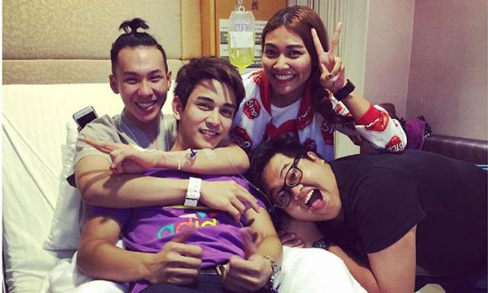ตั้ม เดอะสตาร์ กำลังใจล้นเตียง แก๊งเดอะสตาร์เยี่ยมหลังพบเป็นไข้เลือดออก